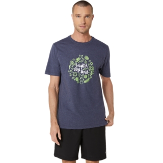 UNISEX UNISEX ASICS BRIGHTER DAYS AHEAD SHORT SLEEVE TEE | Peacoat 