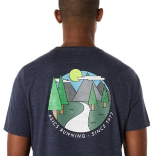 ASICS 1977 SPORTS TEE | Unisex | Peacoat Heather | Unisex