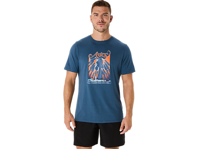 UNISEX ASICS WANDER SHORT SLEEVE TEE | Unisex | Vintage UNISEX ASICS WANDER SHORT SLEEVE TEE | Unisex | Vintage