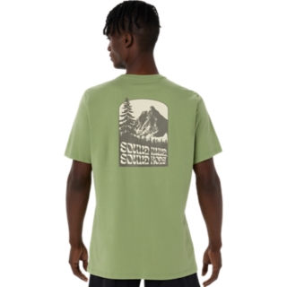 UNISEX ASICS NATURE SHORT SLEEVE TEE, Matsuba Green 2