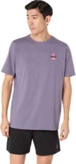 UNISEX ASICS NATURE SHORT SLEEVE TEE | Unisex | Greyish Purple | Unisex Short Sleeve Shirts | ASICS United States