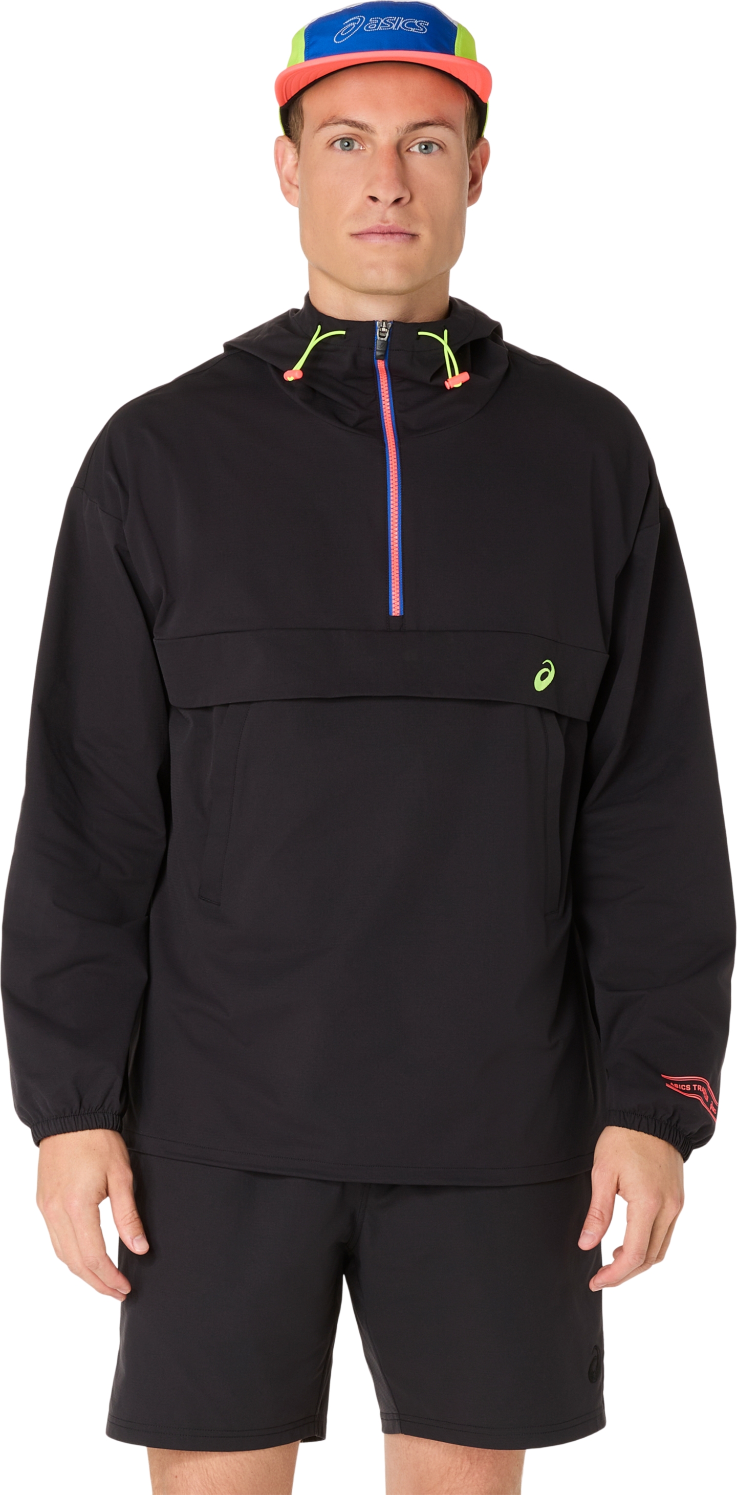 Женская куртка ASICS Track Club Relaxed Pullover, цвет: Чёрный — фото 1