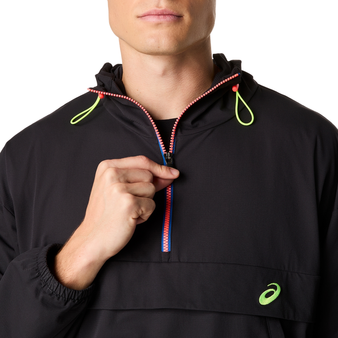 Женская куртка ASICS Track Club Relaxed Pullover, цвет: Чёрный — фото 3