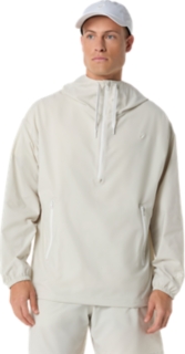 HERITAGE DOUBLE WEAVE RELAXED ANORAK, Light Dust 1