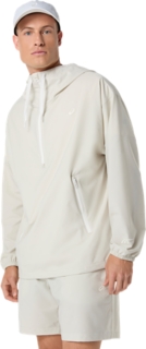 HERITAGE DOUBLE WEAVE RELAXED ANORAK, Light Dust 3