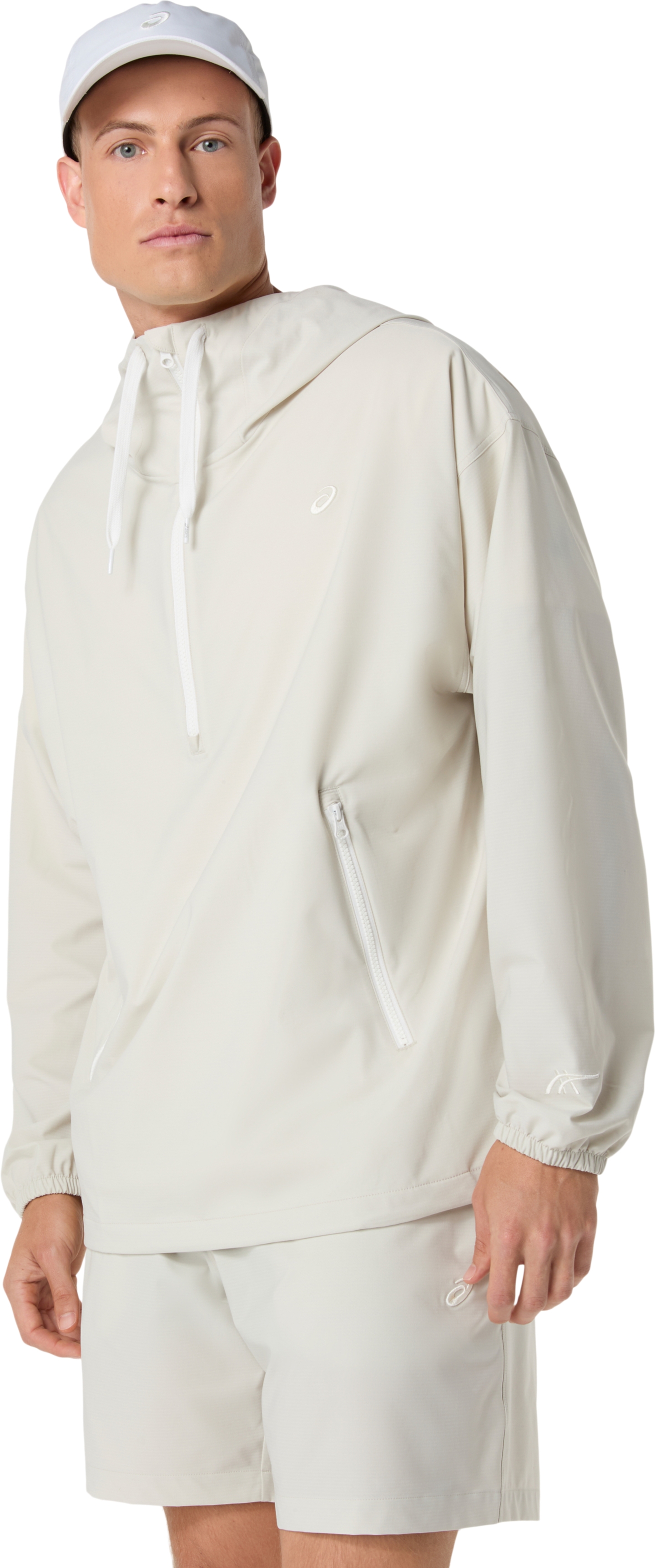 Женская куртка ASICS Heritage Double Weave Relaxed Anorak, цвет: Светлый Пыльный — фото 3