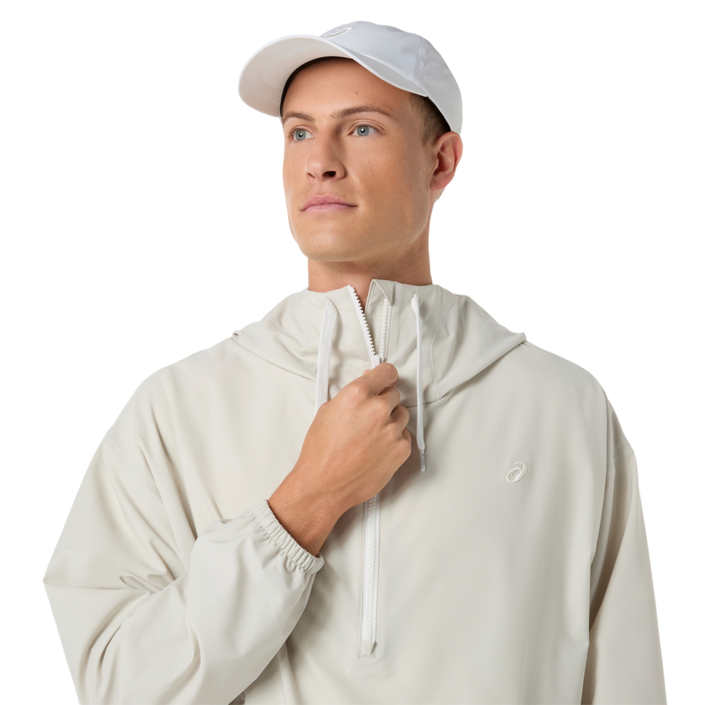 Женская куртка ASICS Heritage Double Weave Relaxed Anorak, цвет: Светлый Пыльный — фото 4