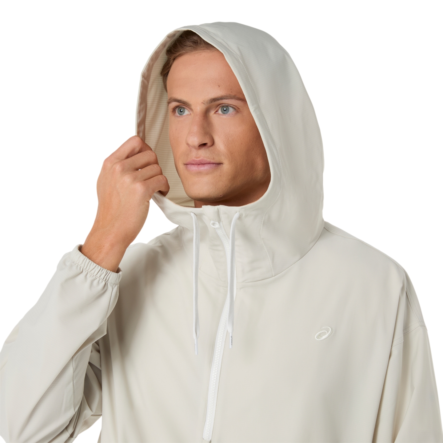 Женская куртка ASICS Heritage Double Weave Relaxed Anorak, цвет: Светлый Пыльный — фото 7