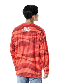 TEAM JAPAN応援Tシャツ（長袖）, Sunrise Red 2