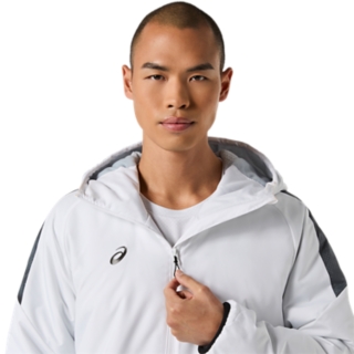 中わたウインドブレーカーフーディー | Brilliant White | 【ASICS公式】