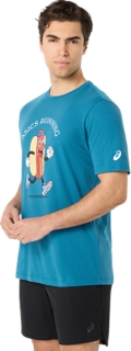 RUNNING HOT DOG TEE, Evening Teal 3