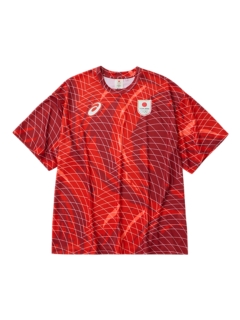 TEAM JAPANレプリカ応援Tシャツ(JOC) | Fiery Red | 【ASICS公式】