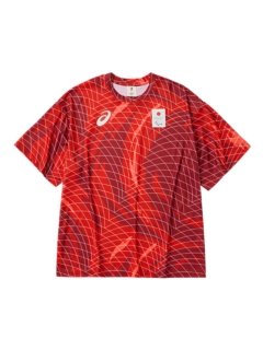 TEAM JAPANレプリカ応援Tシャツ(JPC) | Fiery Red | 【ASICS公式】