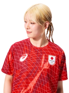 TEAM JAPANグラフィック半袖Tシャツ(JOC) | Fiery Red | 【ASICS公式】