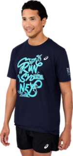 SM26 ASICS SPIRAL RELAXED TEE- RUN SYDNEY HARBOUR, Midnight 3