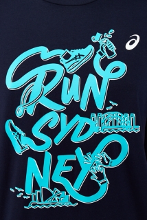 SM26 ASICS SPIRAL RELAXED TEE- RUN SYDNEY HARBOUR, Image 4 of 5