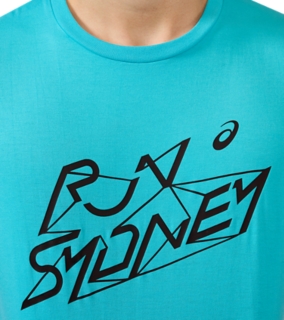 SM26 ASICS SPIRAL RELAXED TEE - RUN SYD GEO, Image 4 of 5
