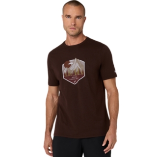ASICS MOUNTAIN INSIGNIA TEE, Coffee 1