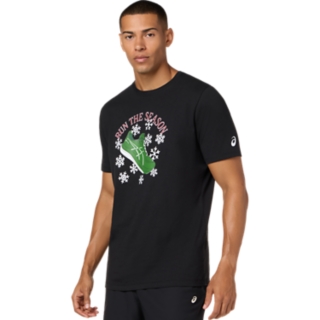RUN THE SEASON TEE, Performance Black 3