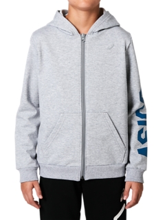 B FT GPX FZ HOODY | Kids | Stone Grey Heather | ASICS UK