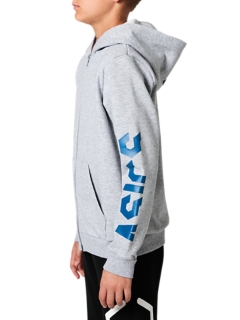 B FT GPX FZ HOODY | Kids | Stone Grey Heather | ASICS UK