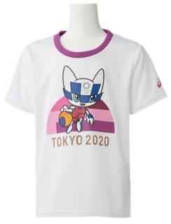 Kids Tシャツ 東京オリンピックマスコット ホワイト ３ｘ３ バスケットボール キッズ Tシャツ ポロシャツ Asics