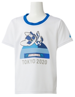 Kids Tシャツ 東京オリンピックマスコット ホワイト スポーツクライミング キッズ Tシャツ ポロシャツ Asics