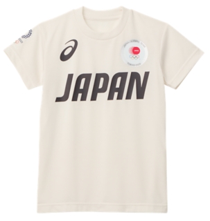ロゴtシャツkids Jocエンブレム オリンピック日本代表選手団エンブレム クリーム キッズ Tシャツ ポロシャツ Asics