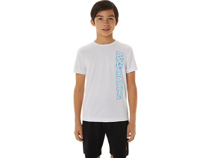 Image 1 of 6 of KIDS TRAINING GRAPHIC SHORT SLEEVED TEE color Brilliant White
