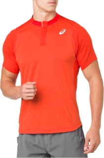 Men's GEL-Cool Polo Shirt | Cherry Tomato | Short Sleeve Shirts | ASICS