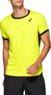 asics t shirt homme jaune