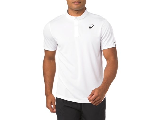 Club Polo Shirt Brilliant White T Shirts Tops ASICS