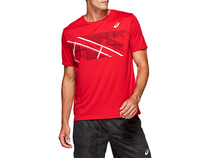 Practice Graphic Short Sleeve Top | Speed Red | T-Shirts & Tops | ASICS