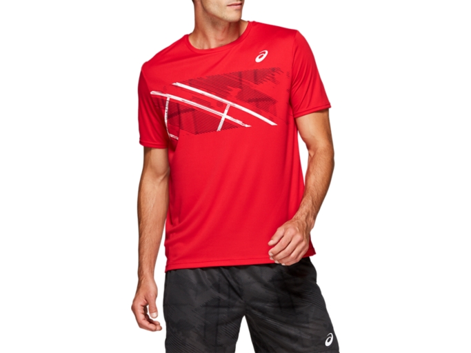| Graphic Speed | Short Sleeve Top ASICS Red T-Shirts Tops Practice | &