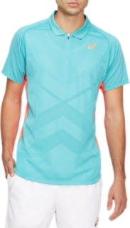 Men's Tennis Polo | Techno Cyan | Short 