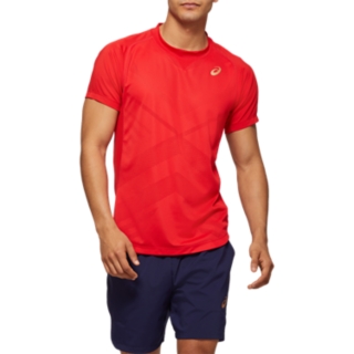 TENNIS M SS TEE Classic Red T Shirts Tops ASICS