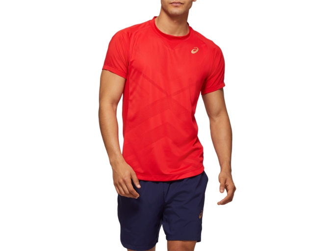 TENNIS M SS TEE | Classic Red | T-Shirts & Tops | ASICS