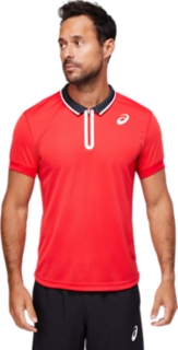 MEN'S MATCH POLO SHIRT | Electric Red | T-Shirts & Tops | ASICS