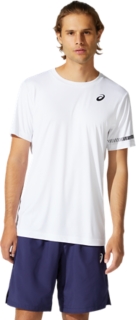 Men's COURT SS | Brilliant White | Sleeve | ASICS Outlet