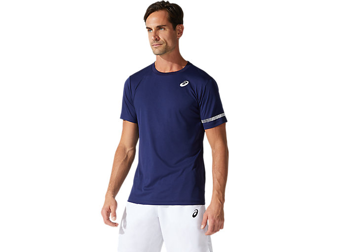 Image 1 of 5 of Men's Peacoat COURT M SS TEE Men's Sports Short Sleeve Shirts