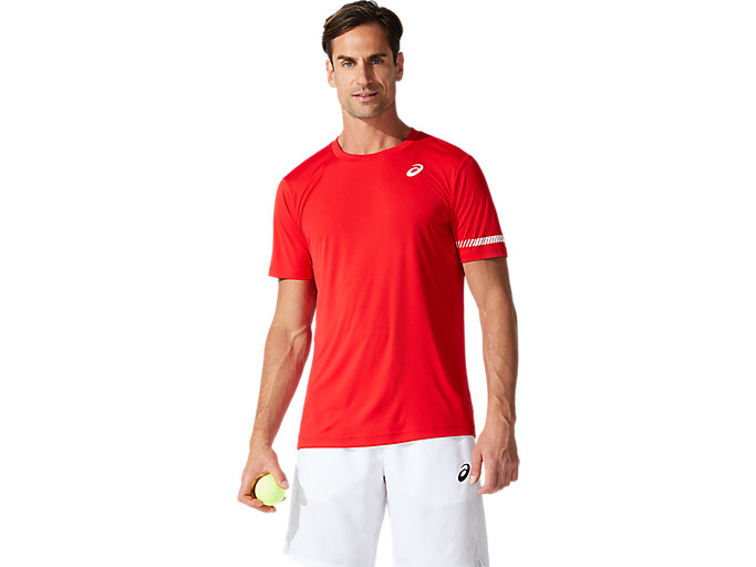 Image 1 of 5 of Homem Classic Red COURT M SS TEE Men's Sports Short Sleeve Shirts