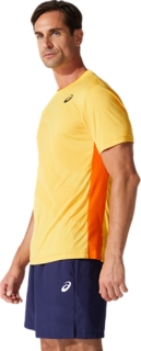 Men's GRAPHIC SHORT SLEEVED TOP | Tiger Yellow | Mens Tennis