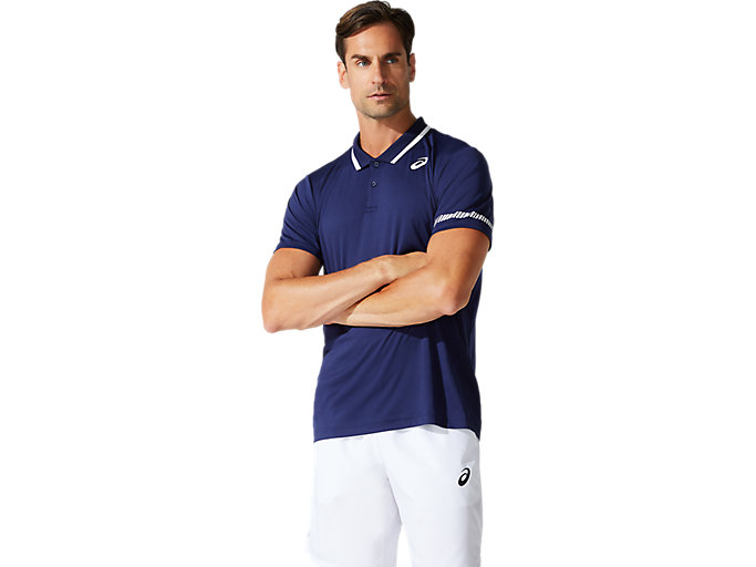 Image 1 of 6 of COURT M POLO SHIRT color Peacoat