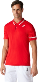 MEN'S POLO SHIRT | Classic Red | T-Shirts & Tops | ASICS