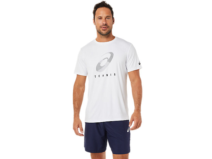 Image 1 of 6 of Uomo Brilliant White COURT M SPIRAL TEE T-Shirts da Uomo