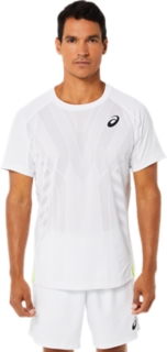 Equivalente no pagado Humedal MEN'S MATCH SHORT SLEEVE TOP | Brilliant White | T-Shirts & Tops | ASICS