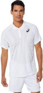 Men s MEN MATCH ACTIBREEZE POLO SHIRT Brilliant White Short