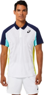 MEN'S MATCH POLO-SHIRT, Brilliant White/Ice Mint