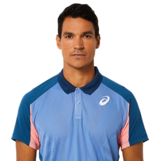 MEN'S MATCH POLO-SHIRT | Light Indigo | & Tops | ASICS