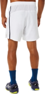 White asics outlet shorts